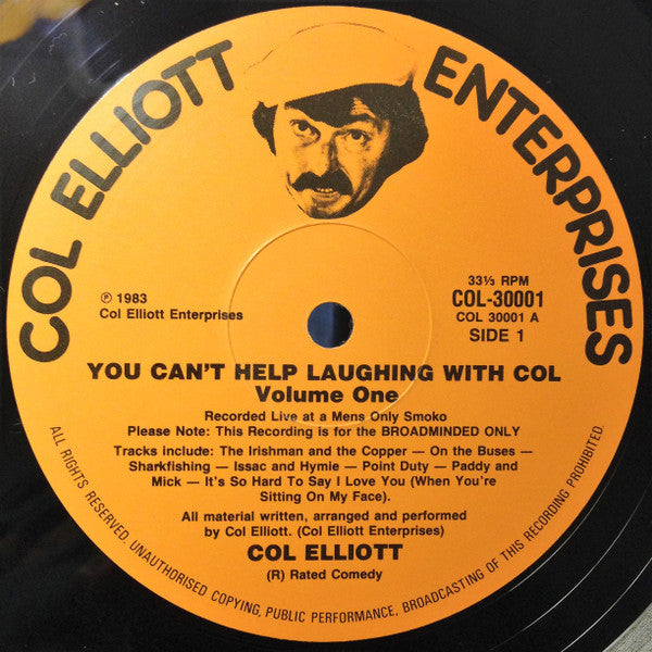 Col Elliott – You Can't Help Laughing With Col Vol.1 LP vinyl record, image 3 of 4