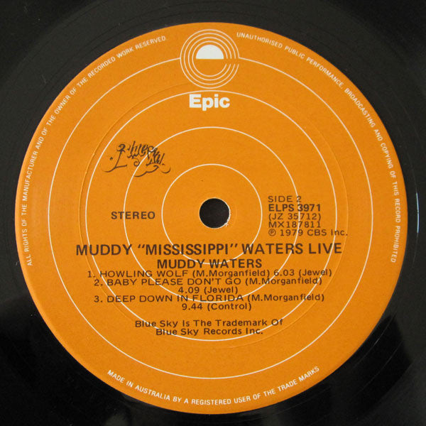 Muddy Waters – Muddy "Mississippi" Waters Live LP vinyl record, image 4 of 4