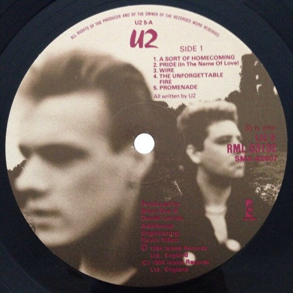 U2 – The Unforgettable Fire LP vinyl record, image 4 of 7
