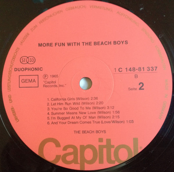 The Beach Boys – More Fun With The Beach Boys (2xLP) LP vinyl record, image 5 of 7