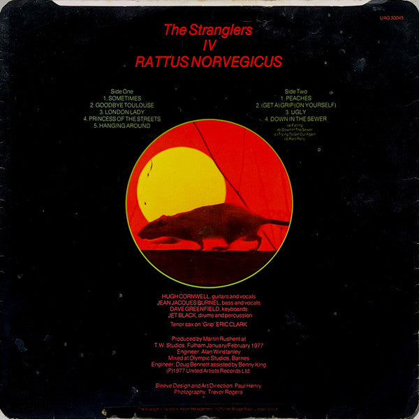 The Stranglers – Stranglers IV (Rattus Norvegicus) LP vinyl record, image 6 of 6