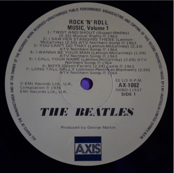 The Beatles – Rock 'N' Roll Music Volume 1 LP vinyl record, image 3 of 4