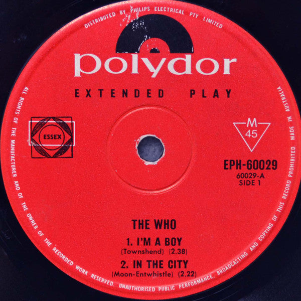 The Who – The Who 7" vinyl record, image 3 of 4