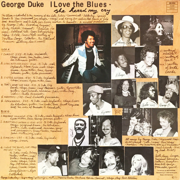 George Duke – I Love The Blues, She Heard My Cry LP vinyl record, image 2 of 5