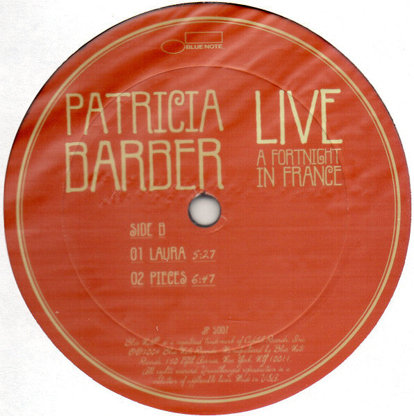Patricia Barber – Live: A Fortnight In France (2xLP) LP vinyl record, image 6 of 9