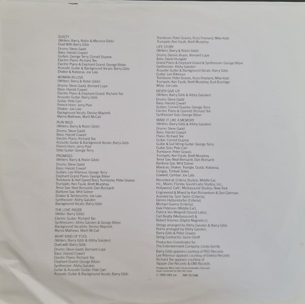 Barbra Streisand – Guilty LP vinyl record, image 5 of 7