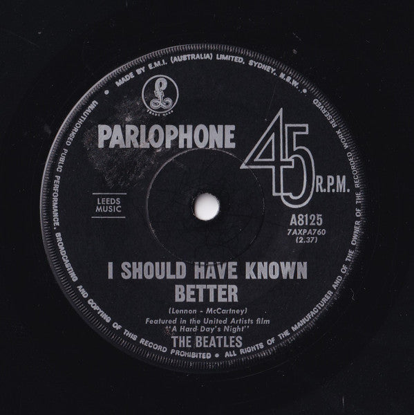 The Beatles – I Should Have Known Better