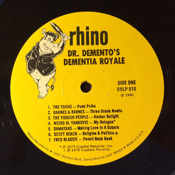 Dr. Demento – Dr. Demento's Dementia Royale LP vinyl record, image 3 of 4