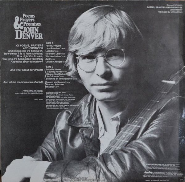 John Denver – Poems, Prayers & Promises LP vinyl record, image 2 of 5