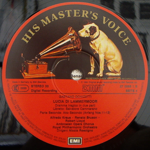 Gaetano Donizetti, Edita Gruberova, Alfredo Kraus, Renato Bruson, Robert Lloyd, The Ambrosian Opera Chorus, Royal Philharmonic Orchestra, Nicola Rescigno – Lucia Di Lammermoor (3xLP) LP vinyl record, image 10 of 10