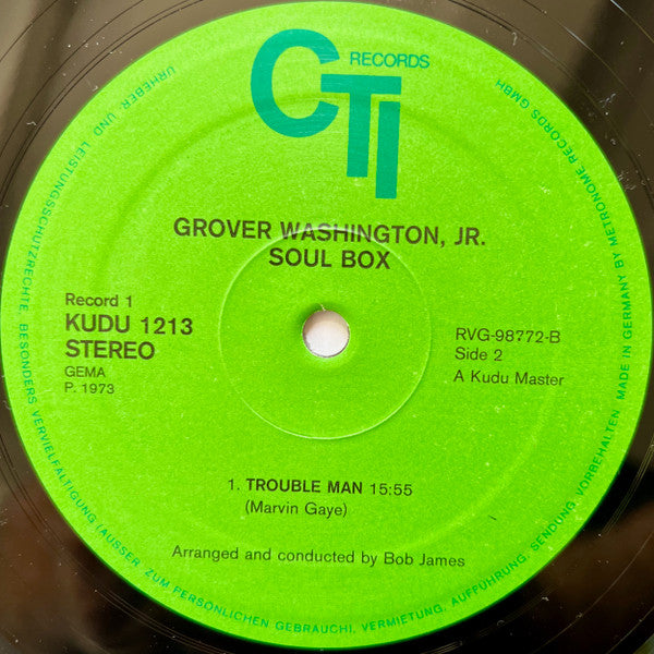 Grover Washington, Jr. – Soul Box (2xLP) LP vinyl record, image 5 of 7