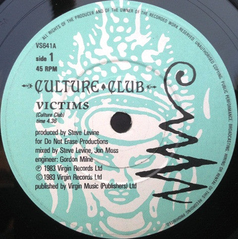 Culture Club – Victims 7" vinyl record, image 3 of 7
