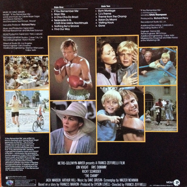 Dave Grusin – The Champ (Original Motion Picture Soundtrack) LP vinyl record, image 2 of 4