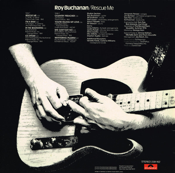 Roy Buchanan – Rescue Me LP vinyl record, image 2 of 7