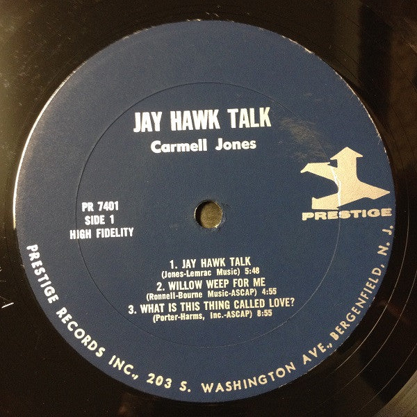 Carmell Jones – Jay Hawk Talk LP vinyl record, image 3 of 5