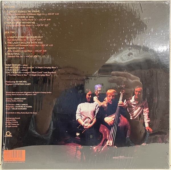 Jimmy Rowles, Red Mitchell, Colin Bailey, Stacy Rowles – I'm Glad There Is You LP vinyl record, image 3 of 5