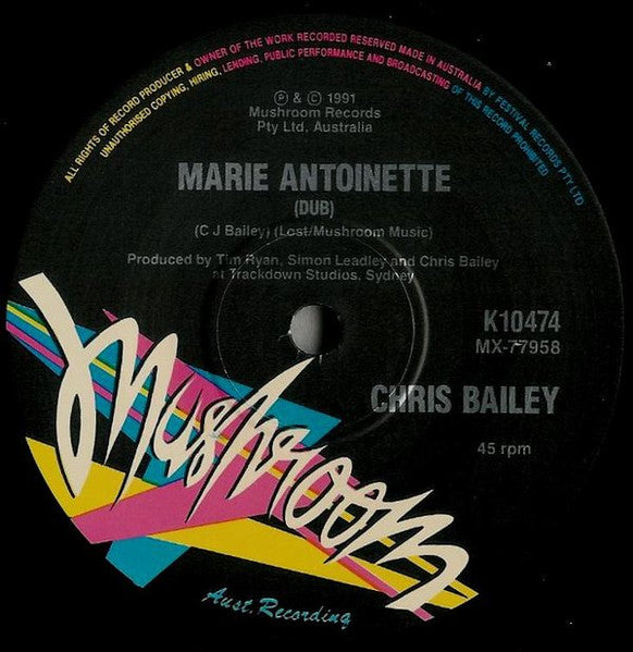 Chris Bailey – Marie Antoinette 7" vinyl record, image 4 of 4