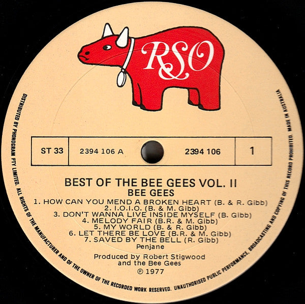 Bee Gees – Best Of Bee Gees Vol. 2 LP vinyl record, image 3 of 4