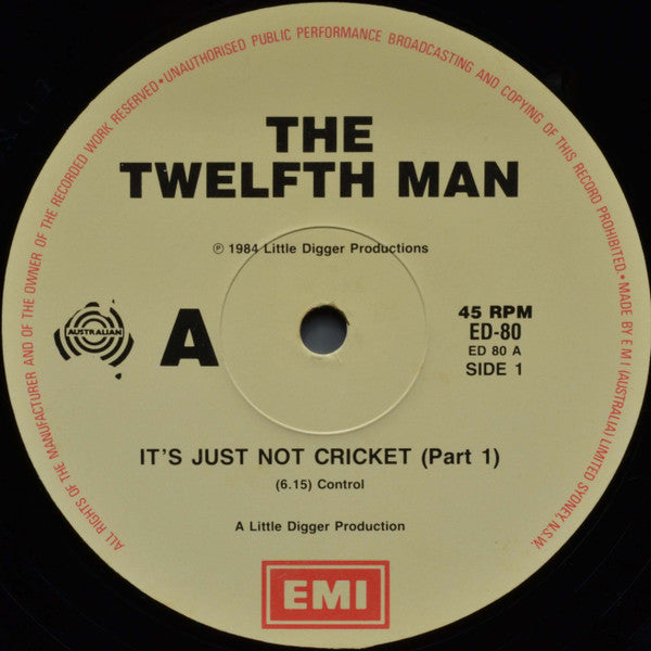 The 12th Man – It's Just Not Cricket 12" vinyl record, image 3 of 4