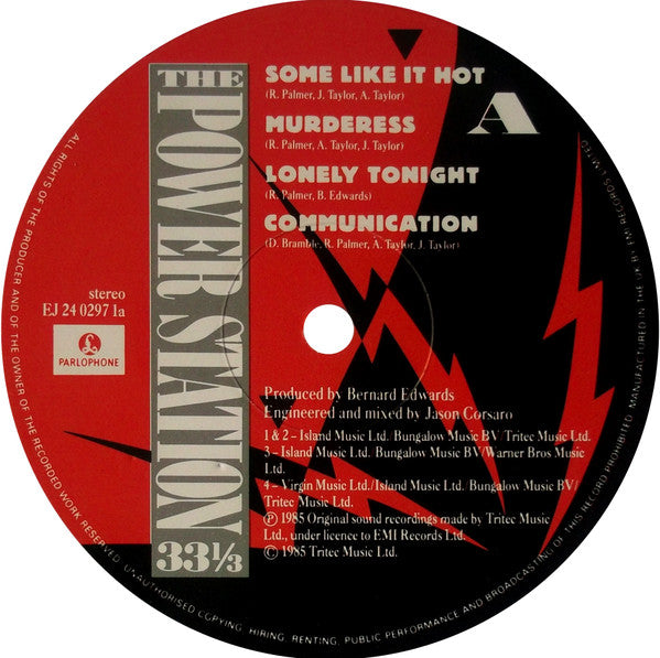 The Power Station – The Power Station 33⅓ LP vinyl record, image 3 of 7