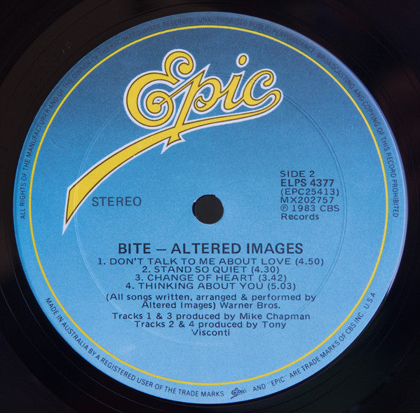 Altered Images – Bite LP vinyl record, image 4 of 6