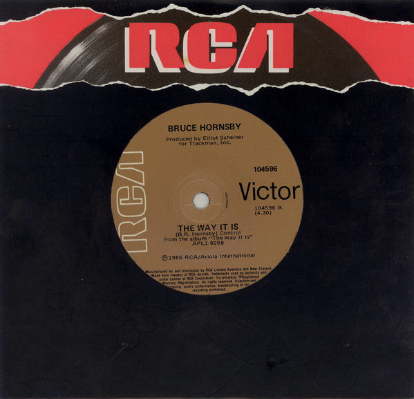 Bruce Hornsby – The Way It Is 7" vinyl record, image 3 of 3
