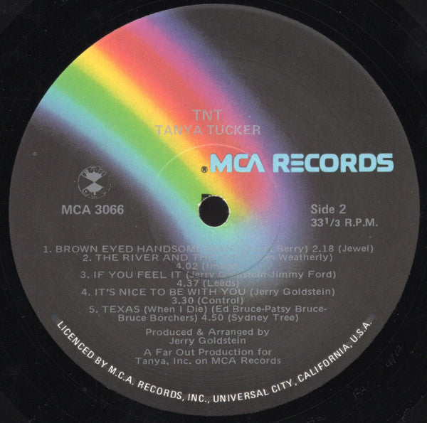 Tanya Tucker – TNT LP vinyl record, image 9 of 9