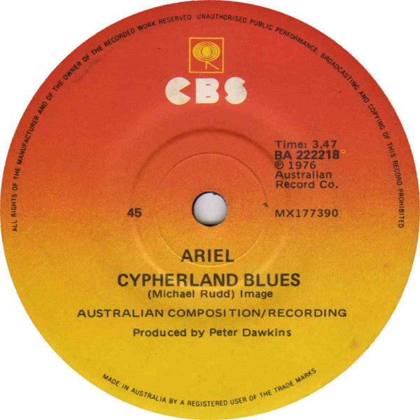 Ariel – I Can Do Anything 7" vinyl record, image 2 of 4