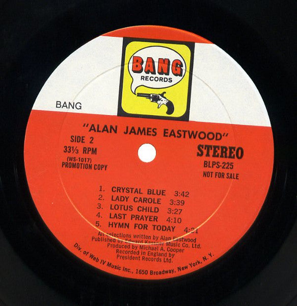 Alan James Eastwood – Alan James Eastwood LP vinyl record, image 4 of 4