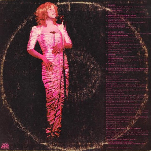 Bette Midler – Bette Midler LP vinyl record, image 5 of 5