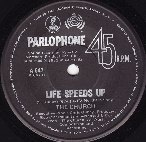The Church – Almost With You 7" vinyl record, image 2 of 3
