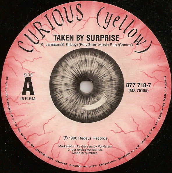 Curious (Yellow) – Taken By Surprise 7" vinyl record, image 3 of 4