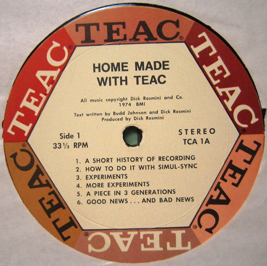 Dick Rosmini, Hello People – Home Made With Teac LP vinyl record, image 2 of 9