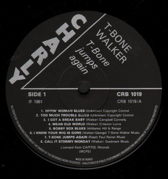 T-Bone Walker – T-Bone Jumps Again LP vinyl record, image 3 of 4