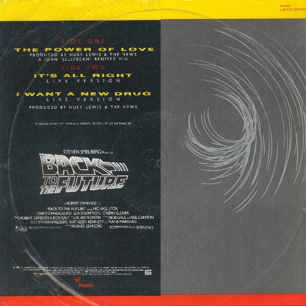 Huey Lewis & The News – The Power Of Love 12" vinyl record, image 2 of 4