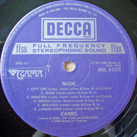 Camel – Nude LP vinyl record, image 5 of 6