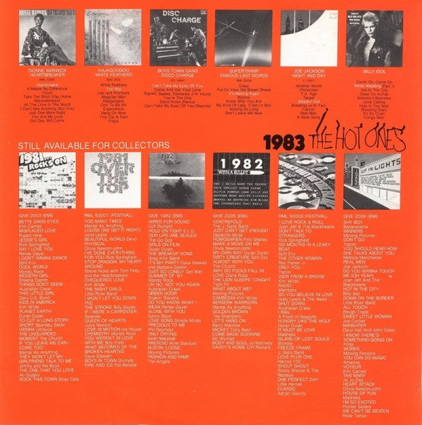 Various – 1983 The Hot Ones LP vinyl record, image 3 of 6