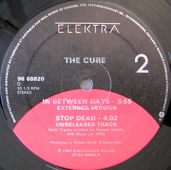 The Cure – In Between Days 12" vinyl record, image 4 of 4