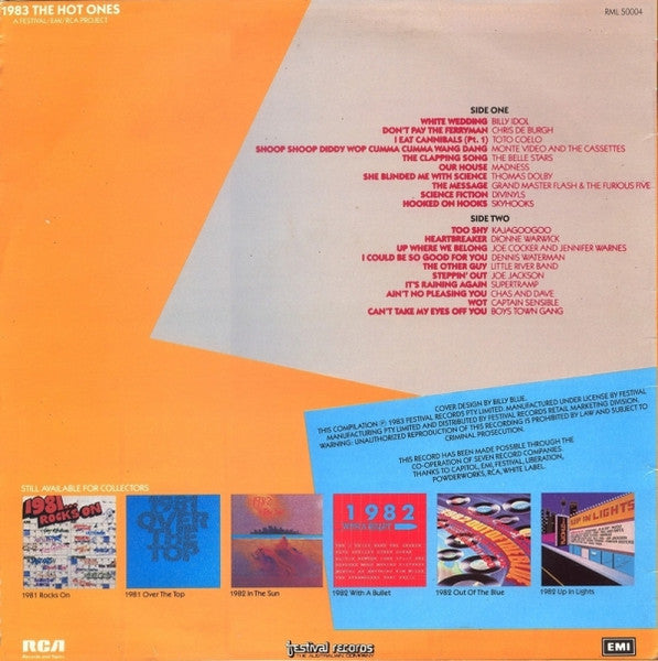 Various – 1983 The Hot Ones LP vinyl record, image 2 of 6