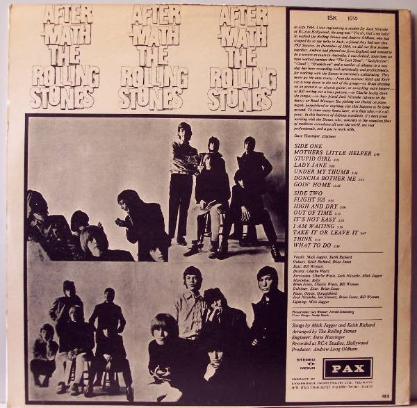 The Rolling Stones – Aftermath LP vinyl record, image 2 of 3