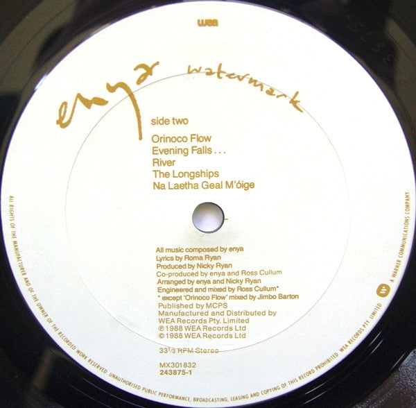 Enya – Watermark LP vinyl record, image 4 of 6