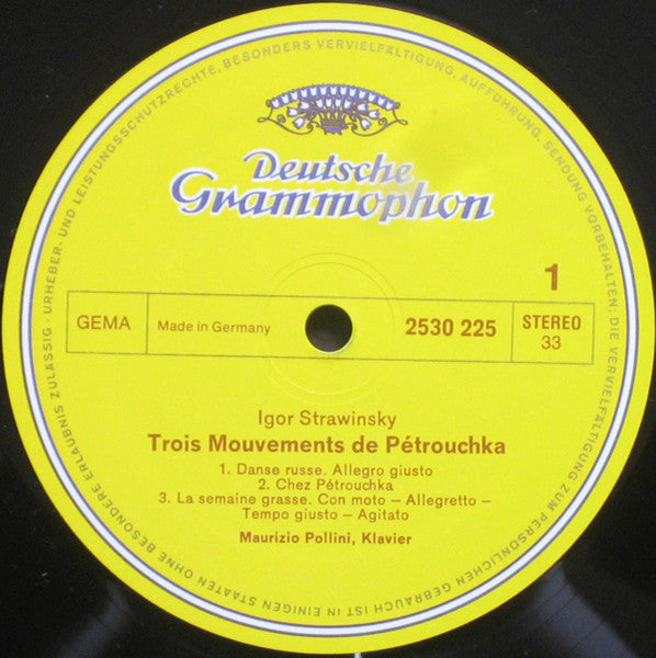 Igor Stravinsky, Sergei Prokofiev, Maurizio Pollini – »Pétrouchka« / Sonate Nr. 7 Op. 83 LP vinyl record, image 3 of 5