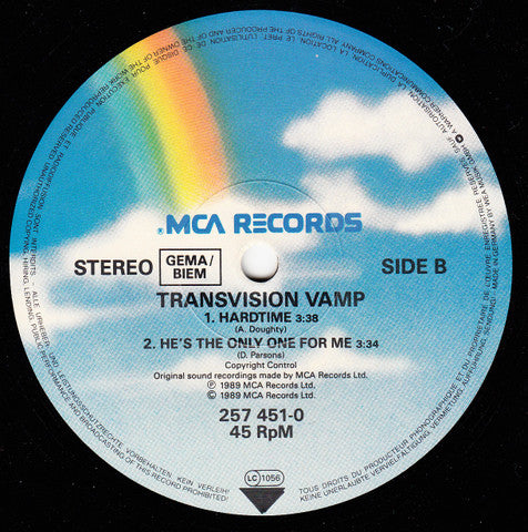 Transvision Vamp – Landslide Of Love 12" vinyl record, image 4 of 4