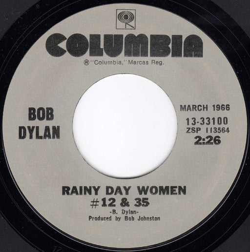 Bob Dylan – Rainy Day Women #12 & 35 / Like A Rolling Stone 7" vinyl record, image 1 of 3