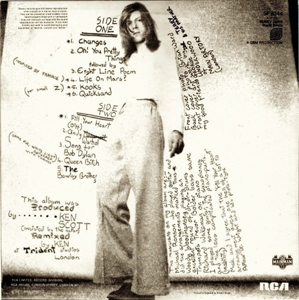 David Bowie – Hunky Dory LP vinyl record, image 2 of 10