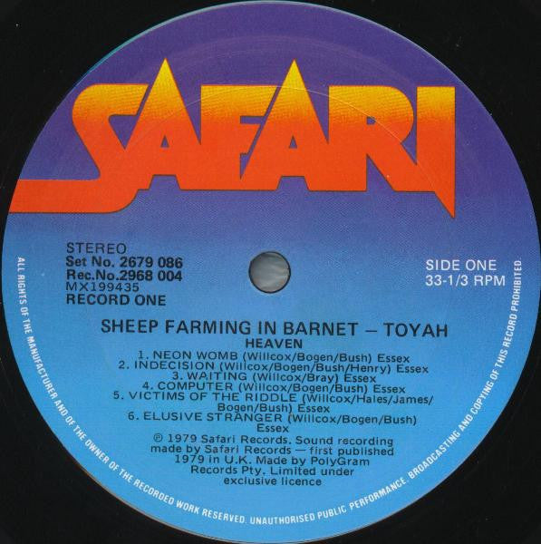 Toyah – Sheep Farming In Barnet / The Blue Meaning LP vinyl record, image 4 of 8