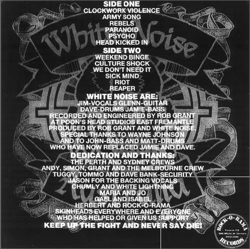 White Noise – The First Assault LP vinyl record, image 2 of 4