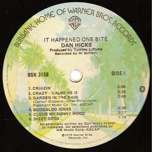 Dan Hicks – It Happened One Bite LP vinyl record, image 3 of 4