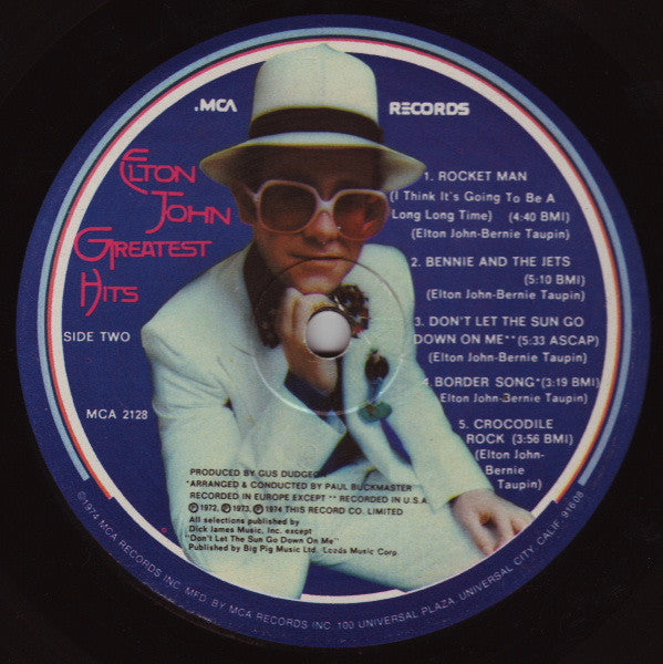 Elton John – Greatest Hits LP vinyl record, image 4 of 9