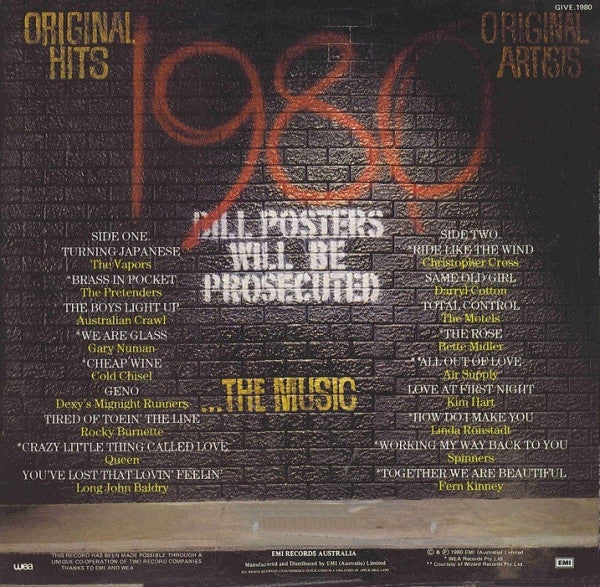 Various – 1980...The Music LP vinyl record, image 2 of 6